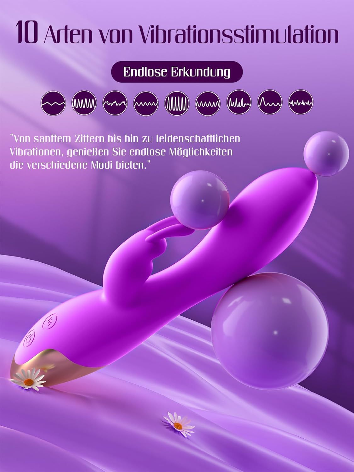 HIVEFUN Vibratore punto G viola