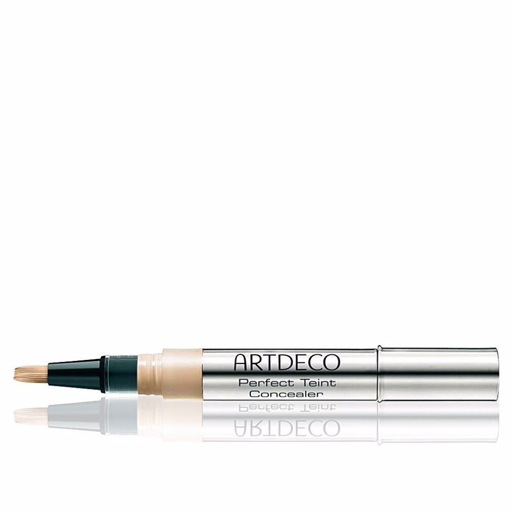 Correttore Artdeco Perfect Teint. Stick argentato con texture beige chiaro e applicatore. Tappo nero.