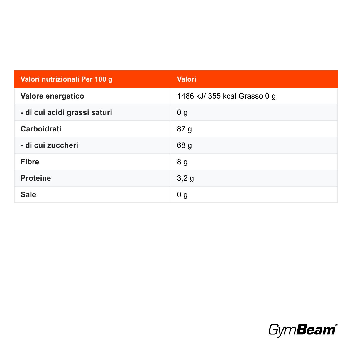 GymBeam mele liofilizzate senza zuccheri aggiunti