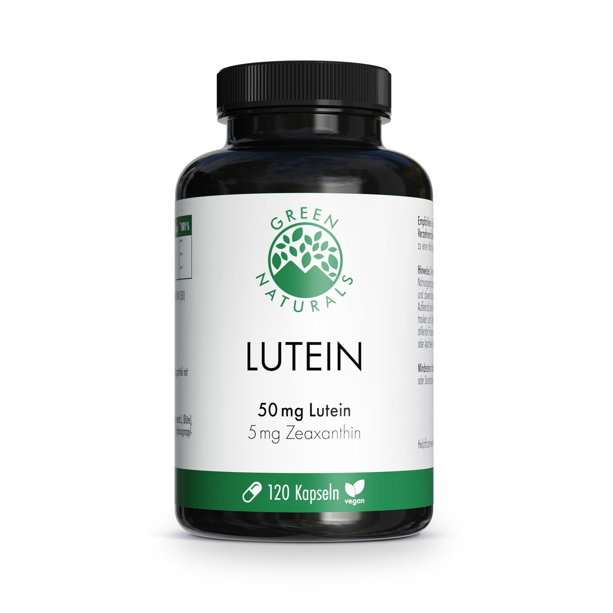 GREEN NATURALS® Luteina 50mg + 5mg Zeaxantina vegano