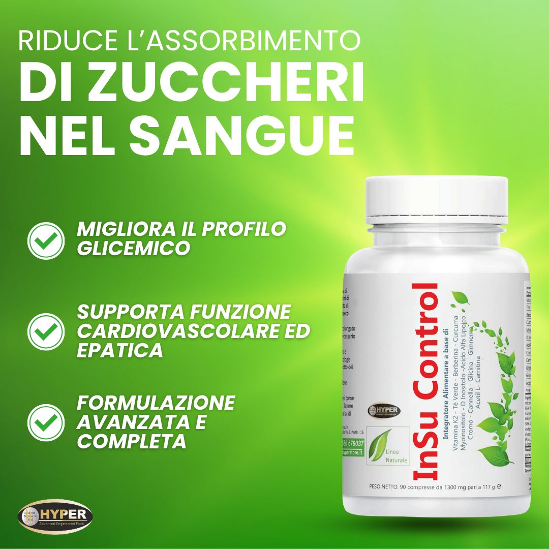 HYPER InSu Control Compresse Glicemia - Metabolismo dei Carboidrati -Insulino Resistenza.