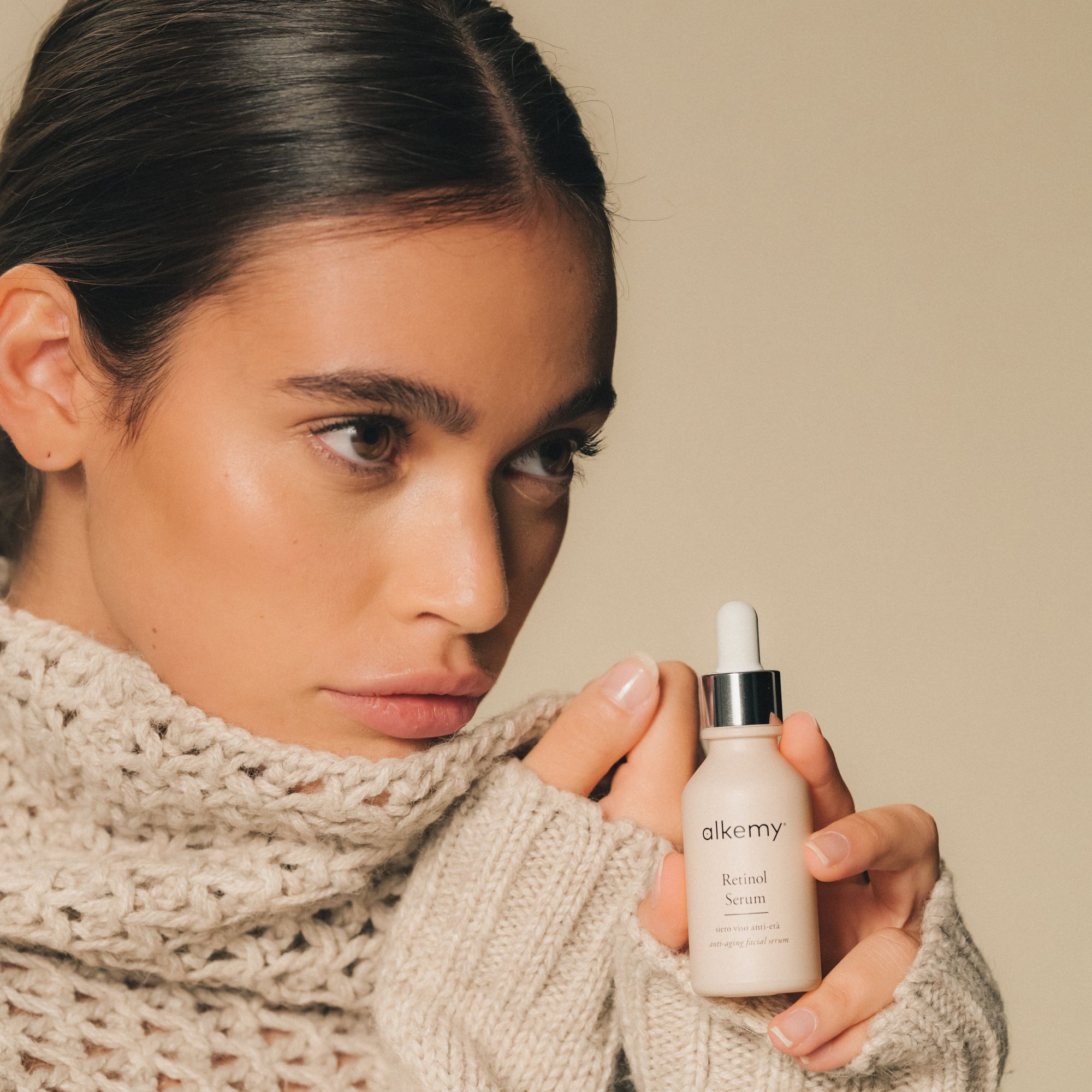 Alkemy Siero Viso al Retinolo 2%, Trattamento Anti Età Notte per Rughe