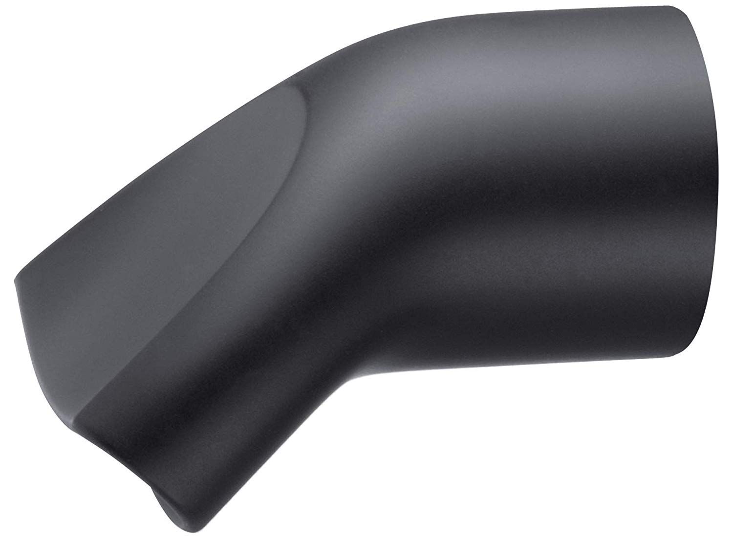 Accessorio nero per lo styler per capelli, design angolato.