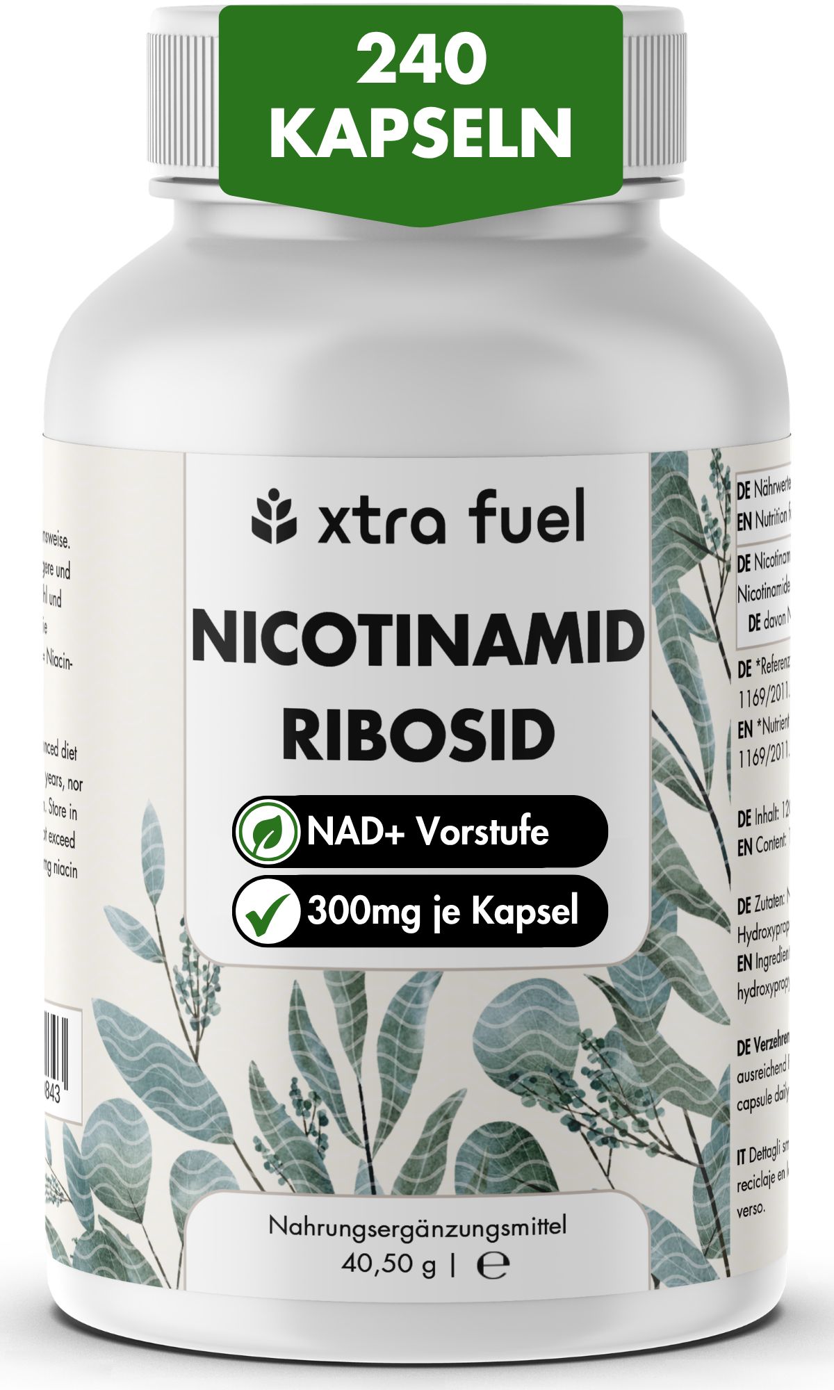 Nicotinamide Riboside 300 - Precursore NAD+ - Niacina per energia e vitalità cellulare*