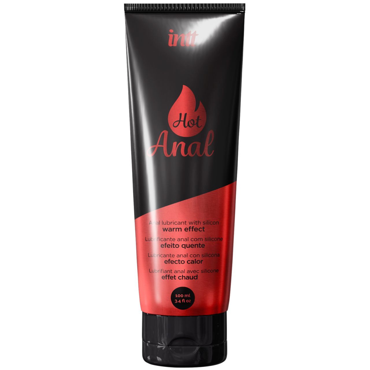 Lubrificante anale intimo a base di silicone con effetto caldo, 100 ml.