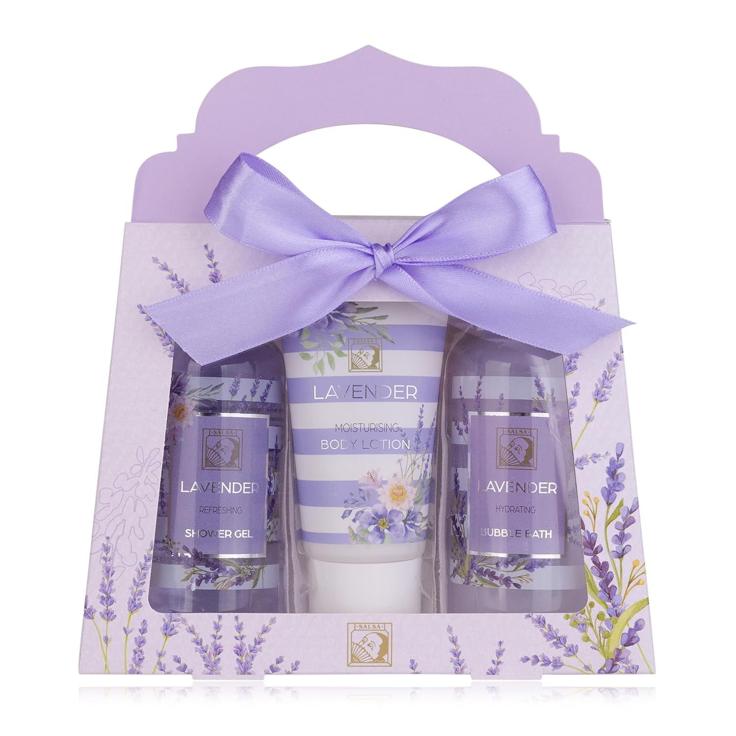 Accentra – Set doccia donna alla lavanda in elegante confezione regalo