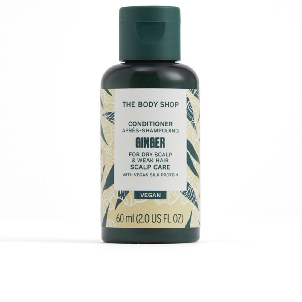 Flacone di balsamo. Tappo verde scuro, etichetta con nome e ingredienti. Sigillo vegano. 60 ml.