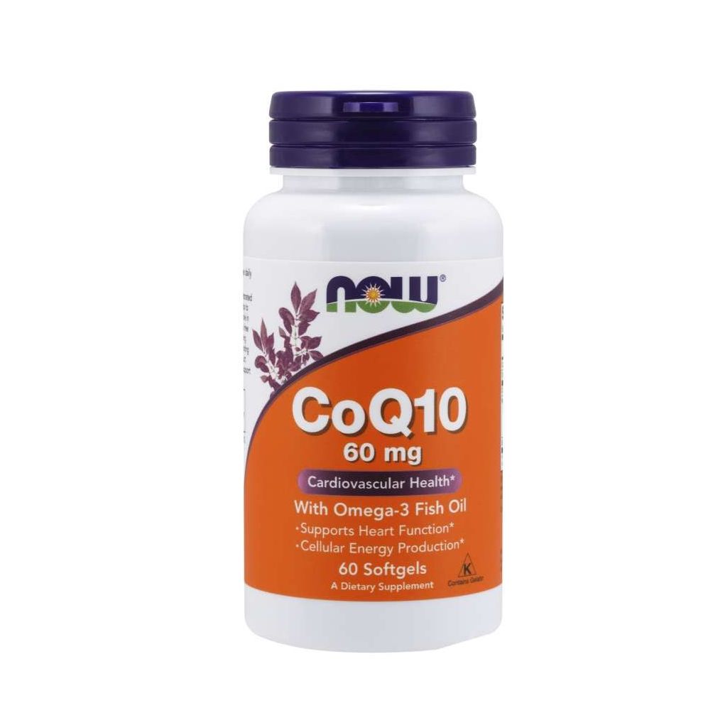 NOW FOODS CoQ10 con Omega-3 60 mg