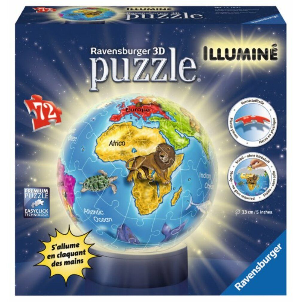 ravensburger sfera puzzle illuminata 72 pezzi