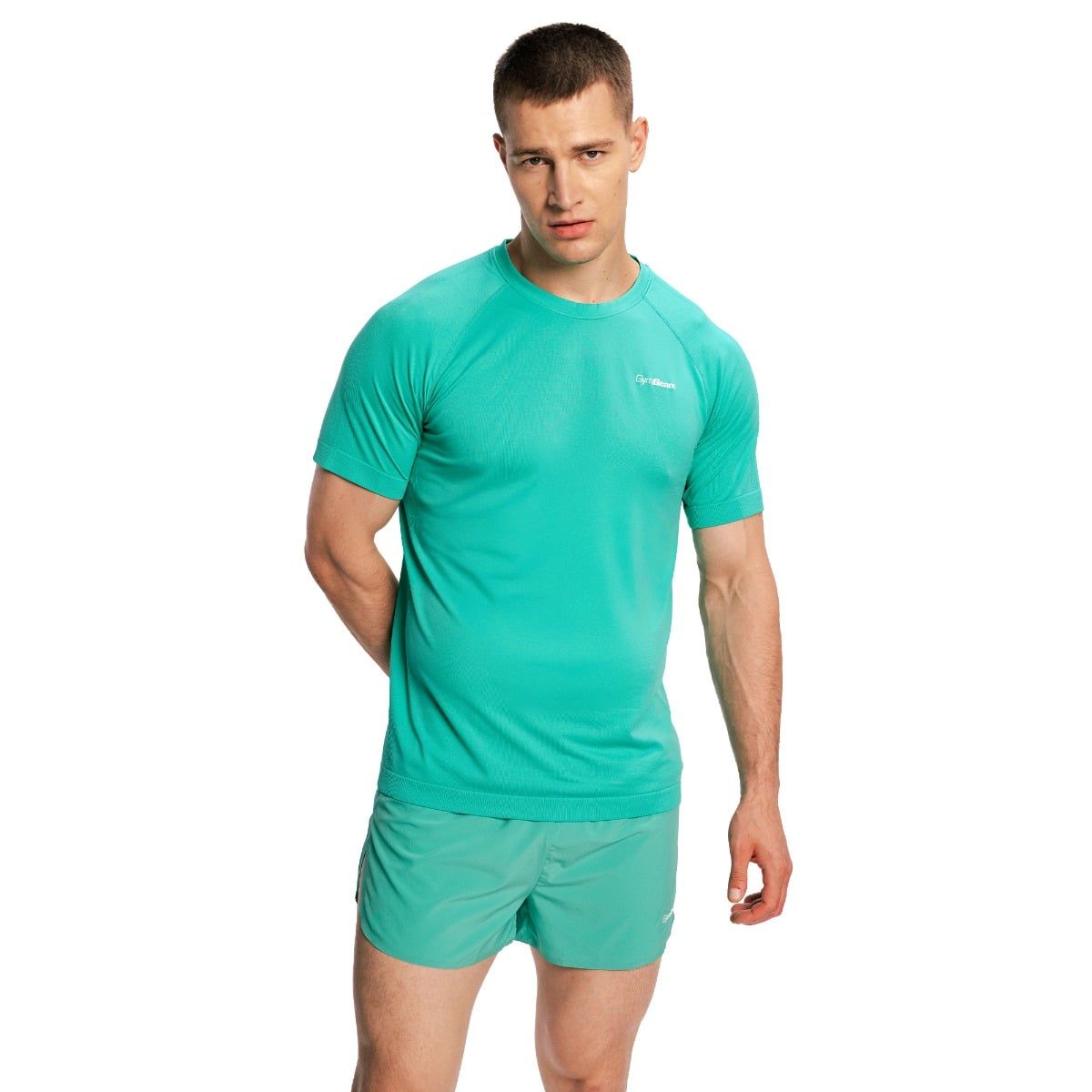 GymBeam T-shirt uomo Pulse X Running in nylon verde