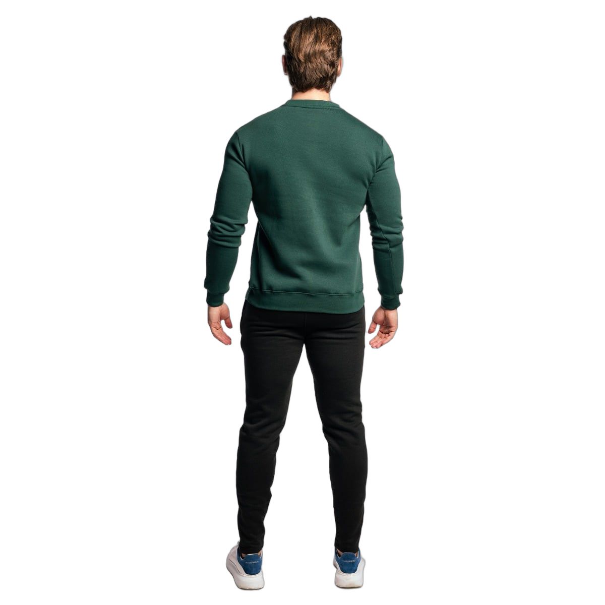 GymBeam Felpa uomo regular a girocollo Basic Pine