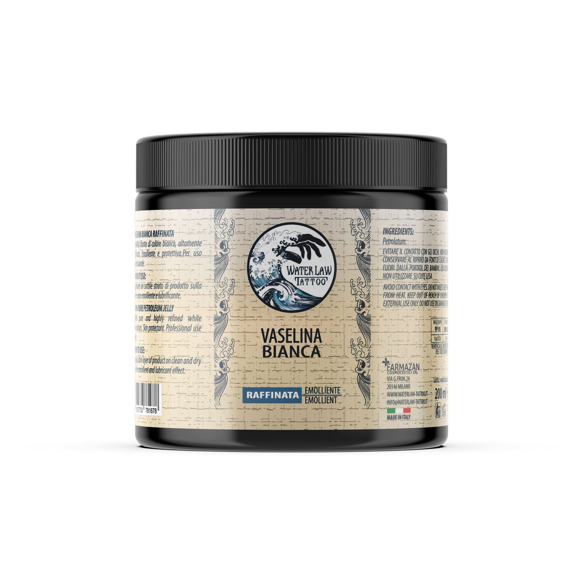 Water Law Tattoo Vaselina Bianca, filante, purissima 200 ml
