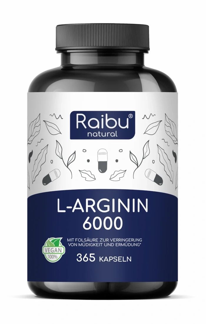 RAIBU L-Arginina Capsule ad Alto Dosaggio