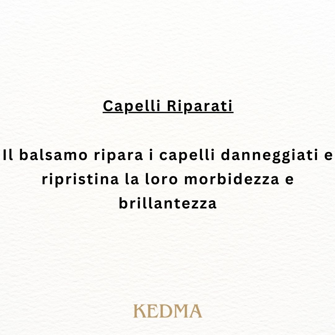 Kedma - Kit Capelli Completo (Shampoo + Balsamo)