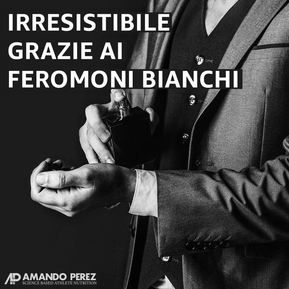 Flacone Amando Perez circondato da arance e foglie. "Cocaine Molecules Eau de Parfum".