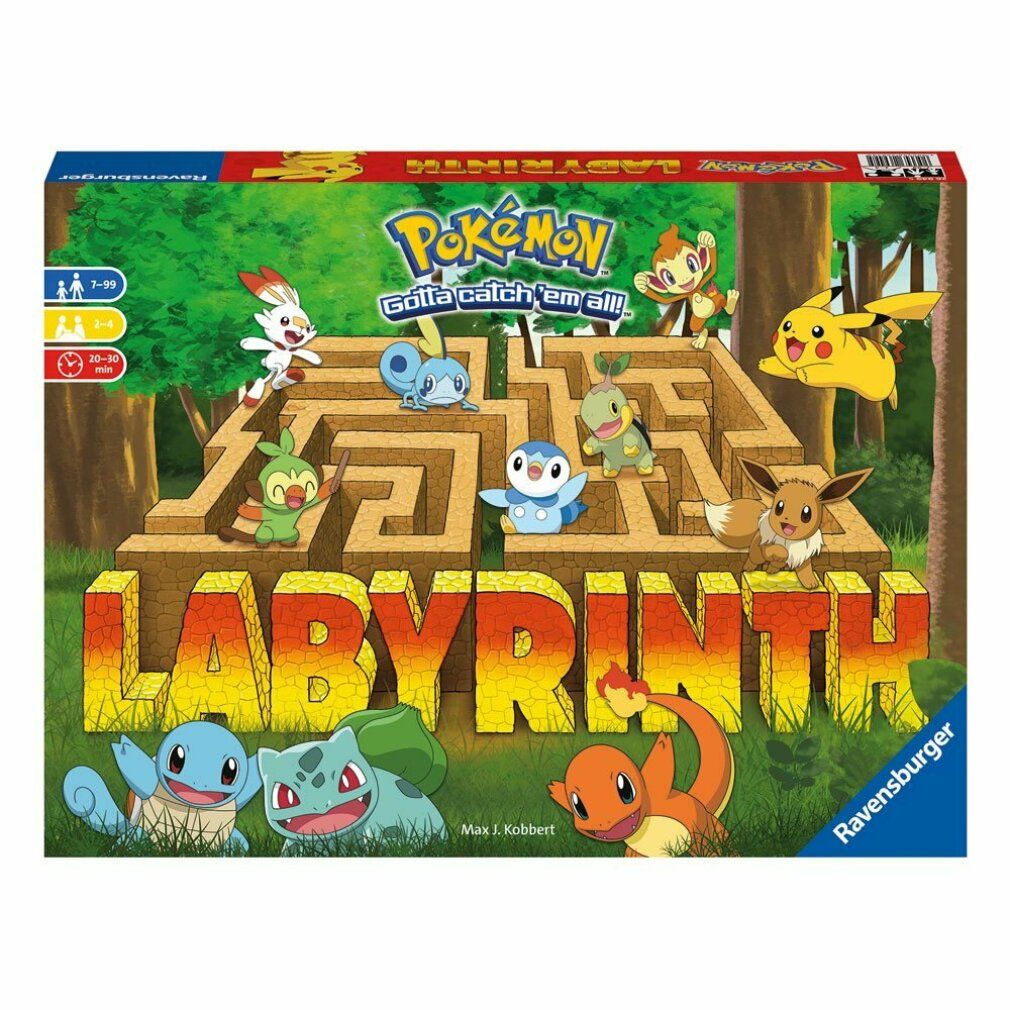 Ravensburger The Crazy Labyrinth - #128  #147 Pokémon, gioco da tavolo