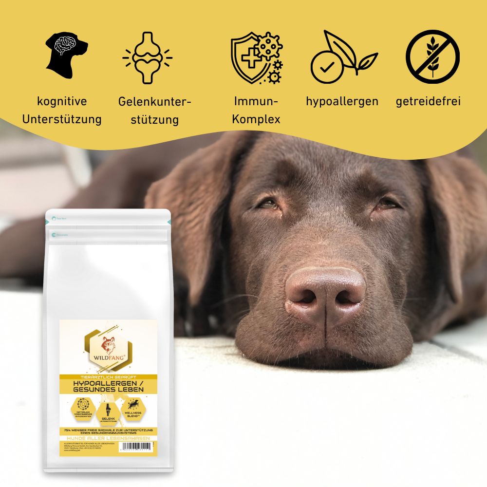 VetLine Crocchette con peptidi per cani - ipoallergeniche
