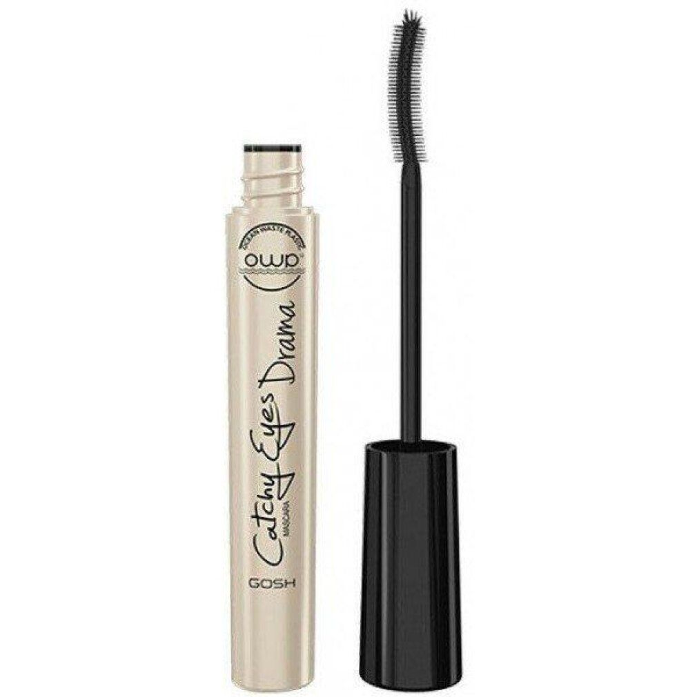 Mascara Gosh Catchy Eyes Drama Nero. Flacone e scovolino uno accanto all'altro.