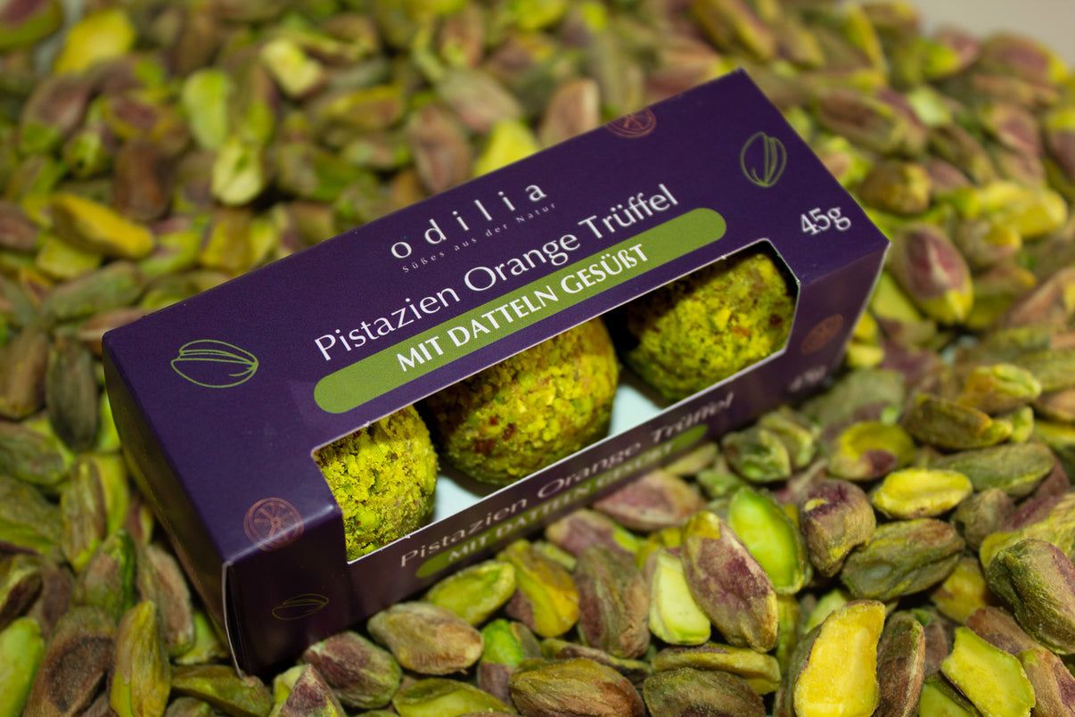 odilia Tartufi biologici pistacchio e arancia