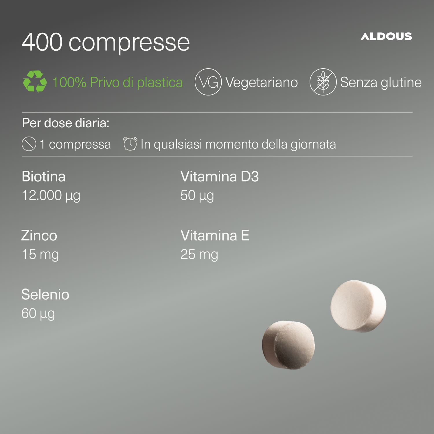 Aldous - Biotina - Capelli, Pelle e Unghie