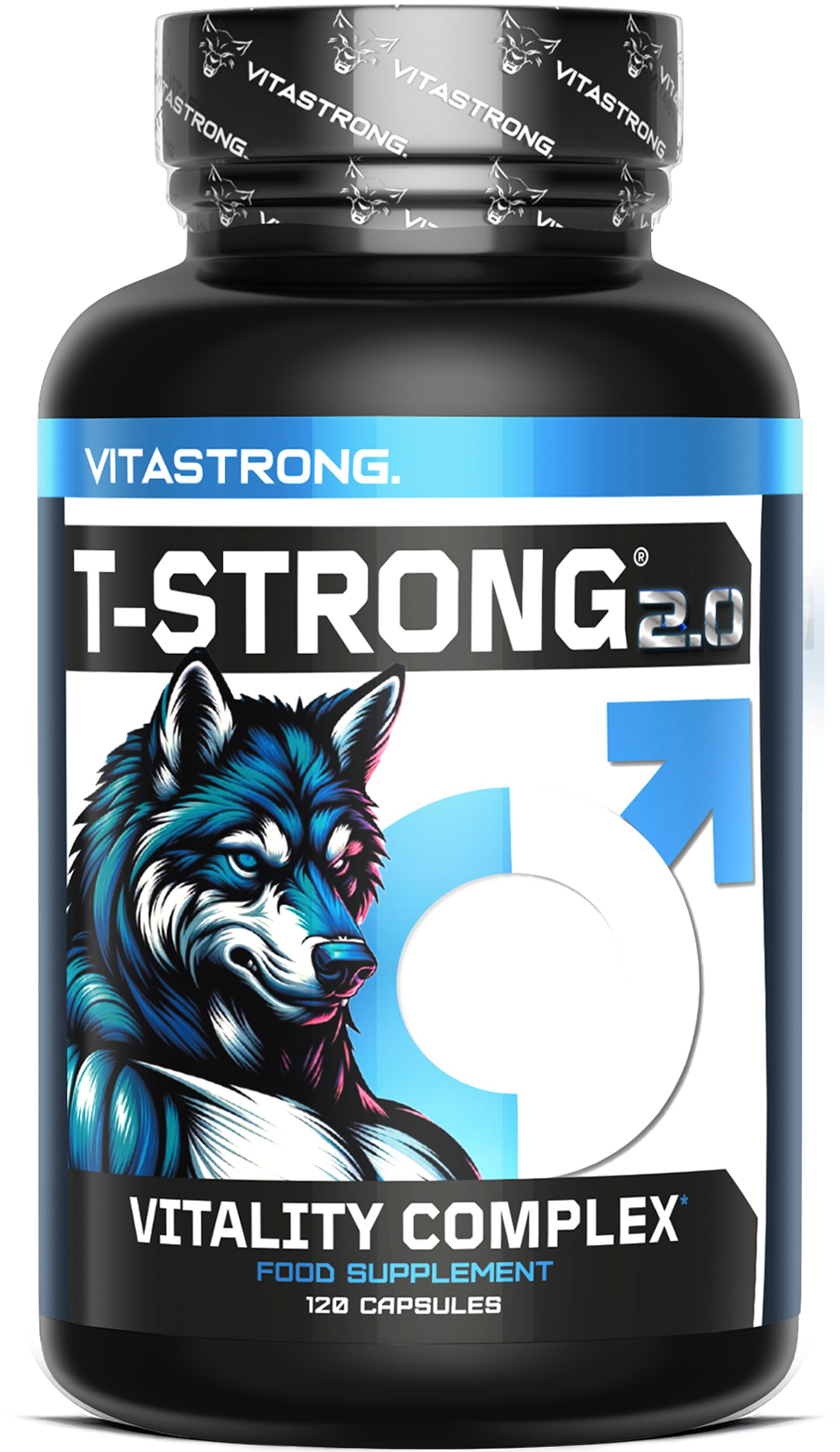 Vitastrong T-Strong 2.0 - 120 Capsule, Supporto al Metabolismo Energetico & Vitalità