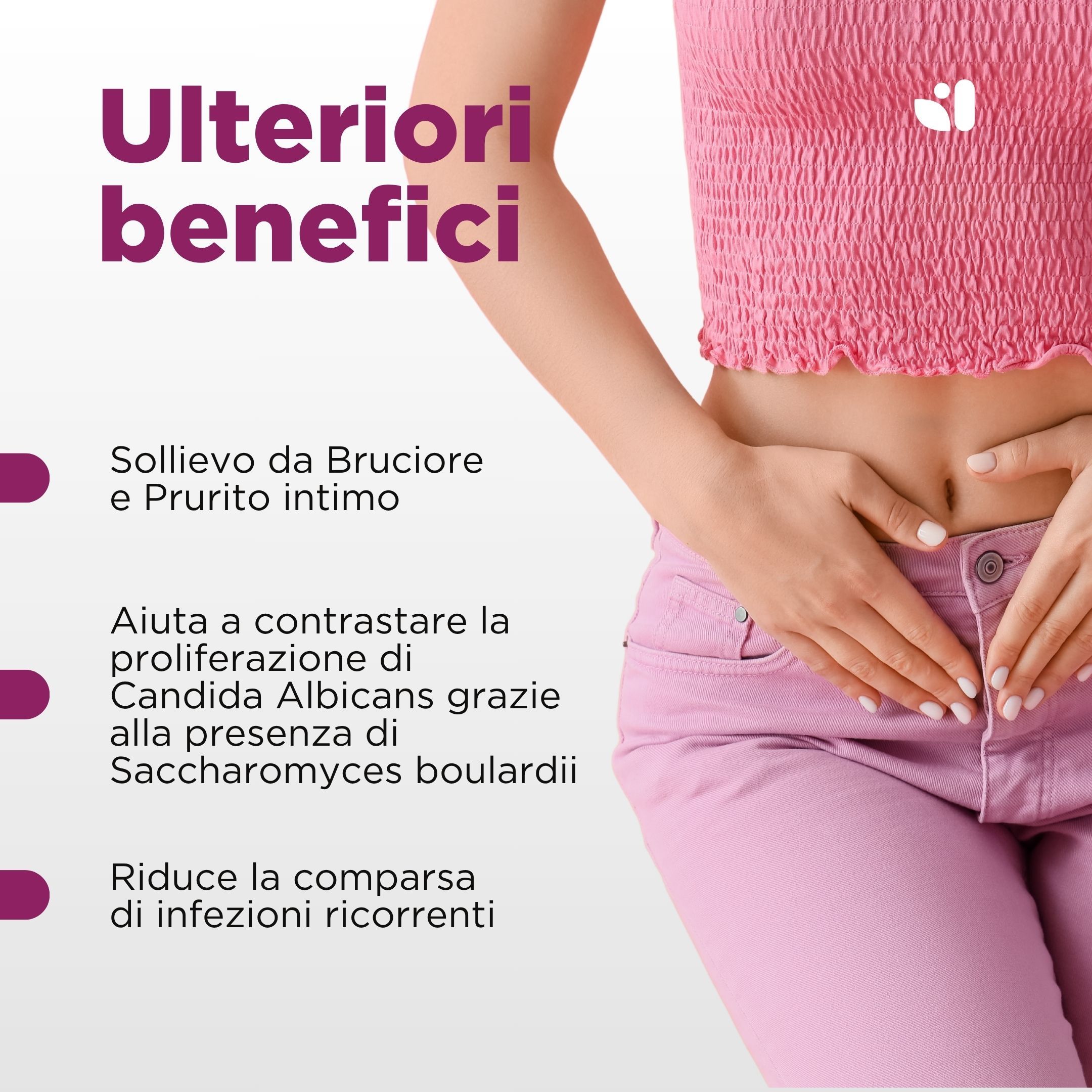 Probio Up Donna: Sollievo da bruciore e prurito intimo, contro le infezioni fungine.