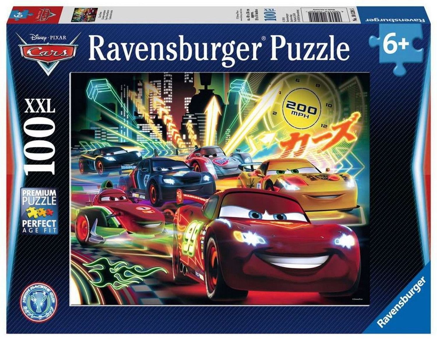 ravensburger Puzzle Cars: Luci al neon xxl 100 pezzi