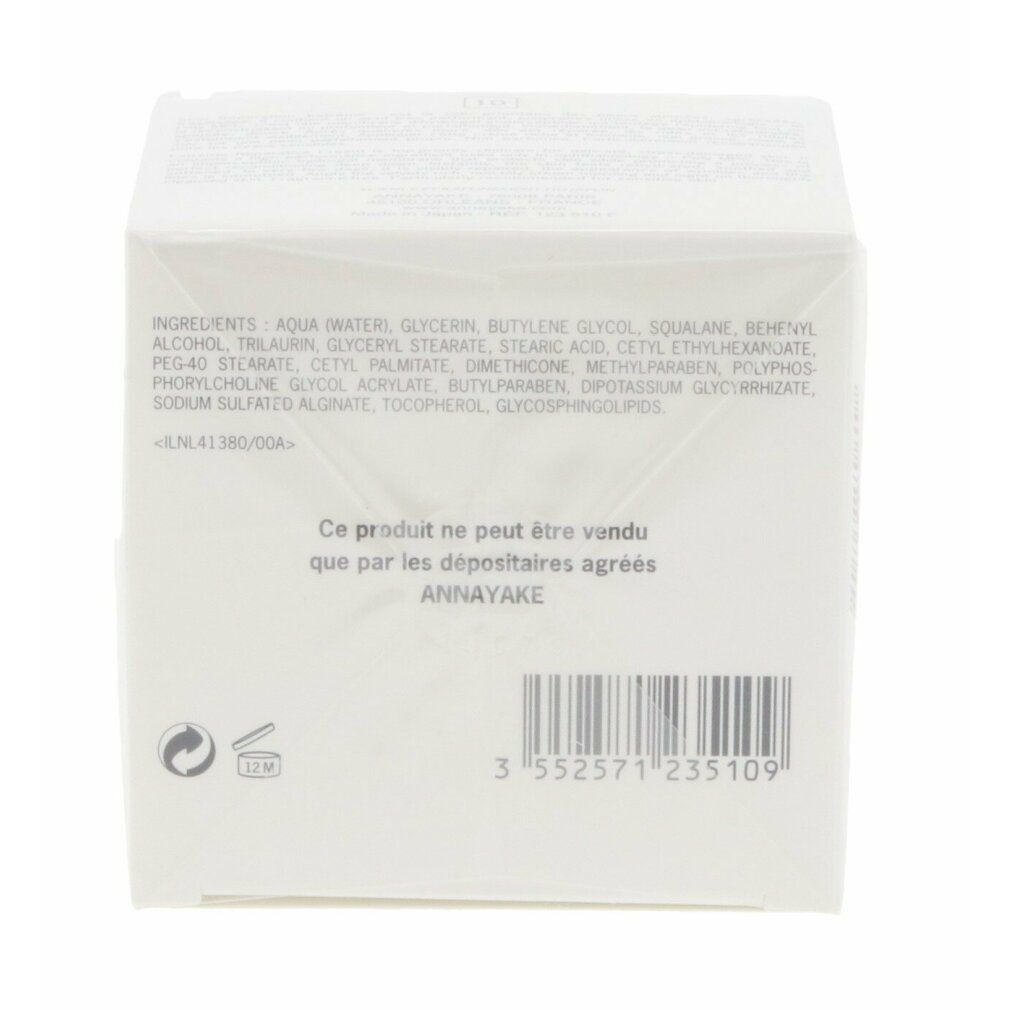 Confezione bianca con testo e ingredienti. Contiene informazioni sul prodotto.