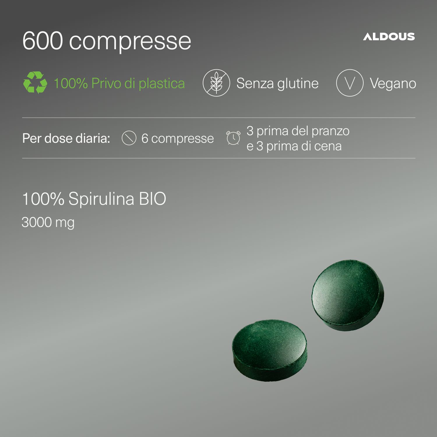 Aldous - Spirulina Bio - Depurativo