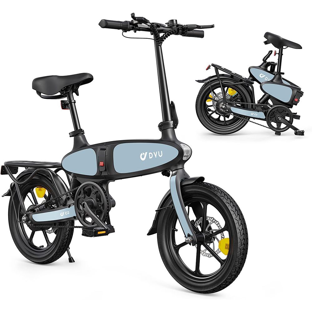 Bicicletta elettrica pieghevole DYU C2 con batteria da 48 V 7,5 Ah