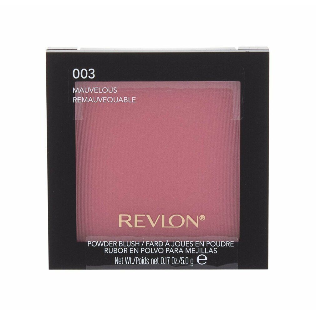 Revlon Powder Blush Stick "Mauveolous" 003. Confezione nera con fard rosa.