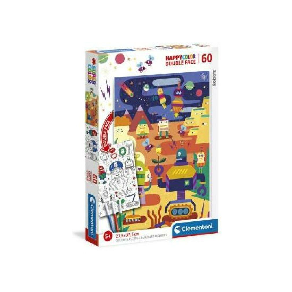clementoni puzzle reversibile Robot 60 pezzi