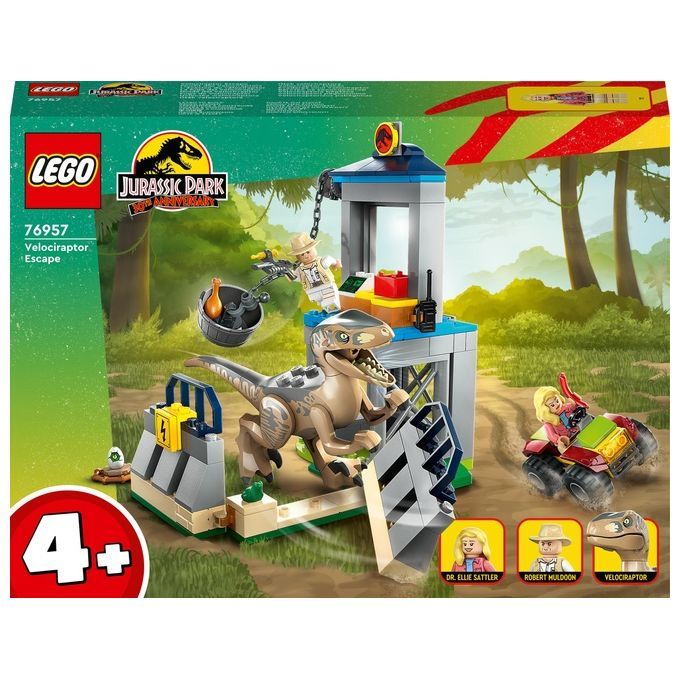 Jurassic World Giocattolo Velociraptor Rosso Colpo Selvaggio, Snodato, Con Morso D'Attacco, Per Bambini 4+
