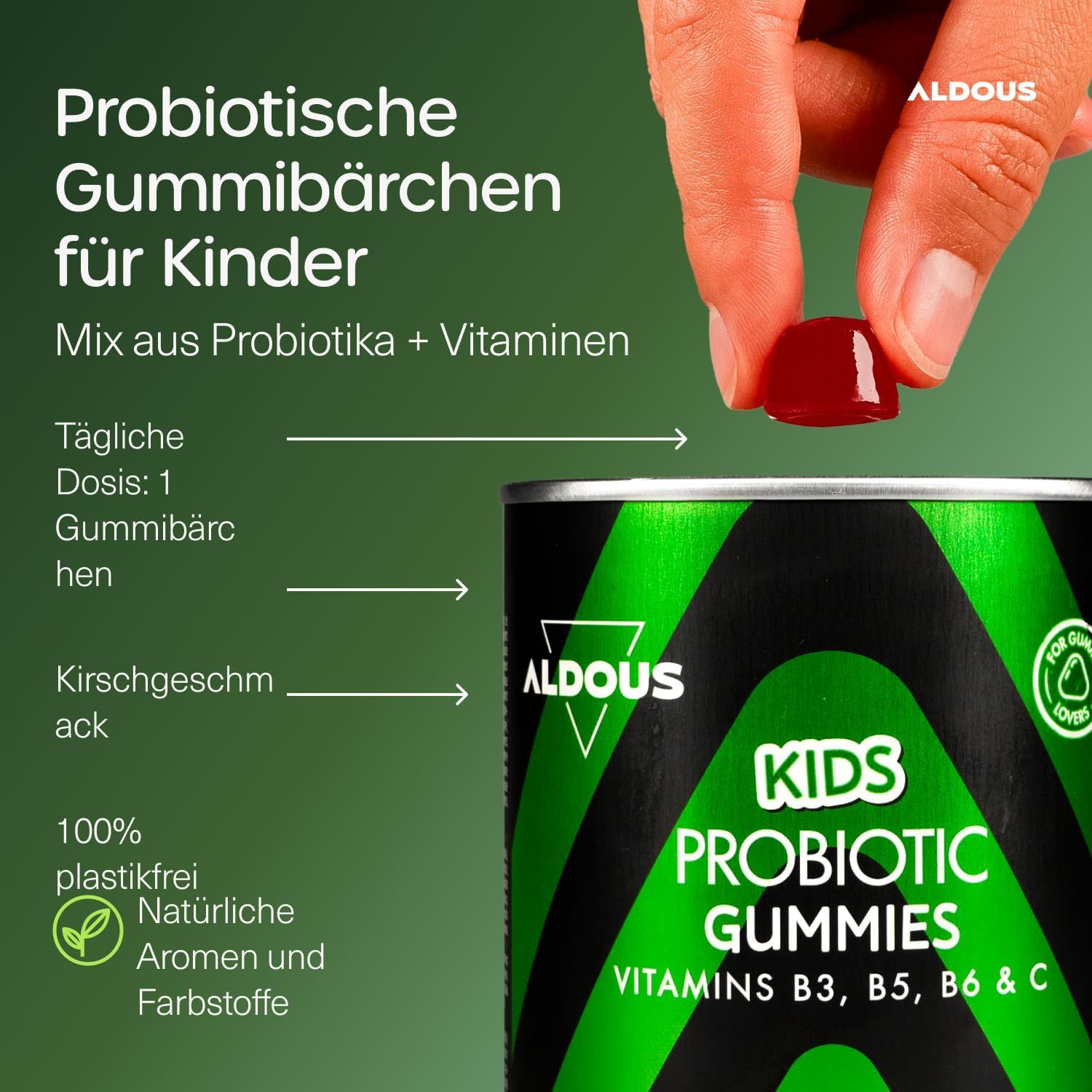 Aldous Gummies Probiotici per Bambini