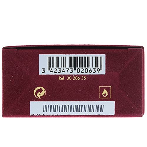 Fondo della confezione. Codice a barre, simbolo di riciclaggio, simbolo di fiamma. Testo e numeri.