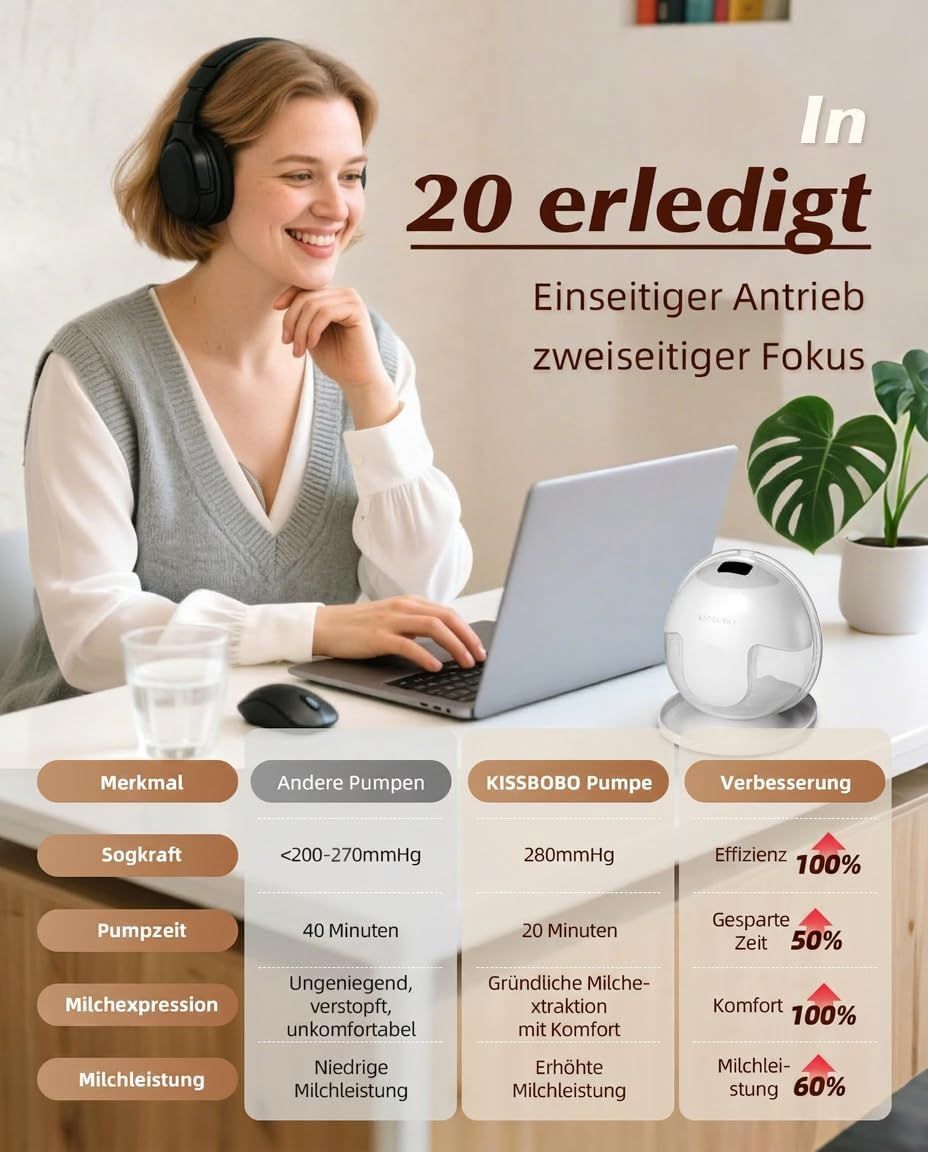 Tiralatte elettrico beige KISSBOBO