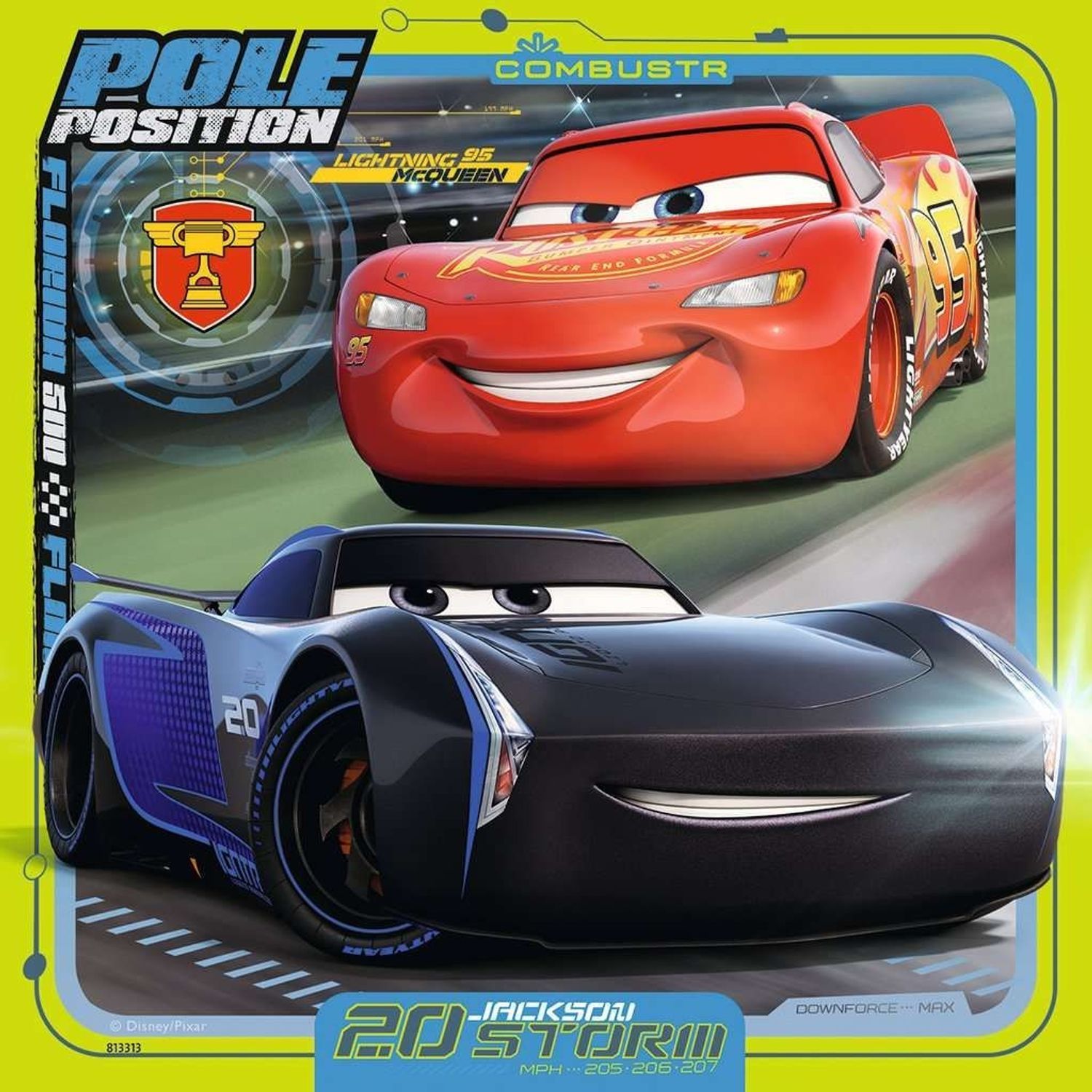 Puzzle Disney Cars 3, 3x49 pezzi.
