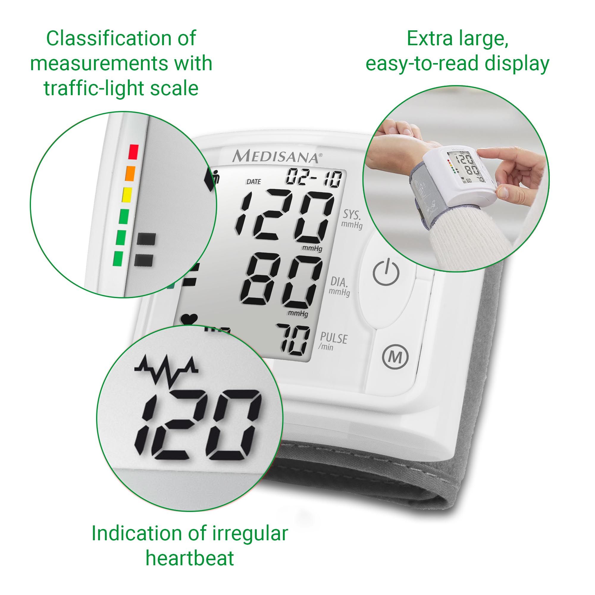 Misuratore di pressione da polso medisana BW 320