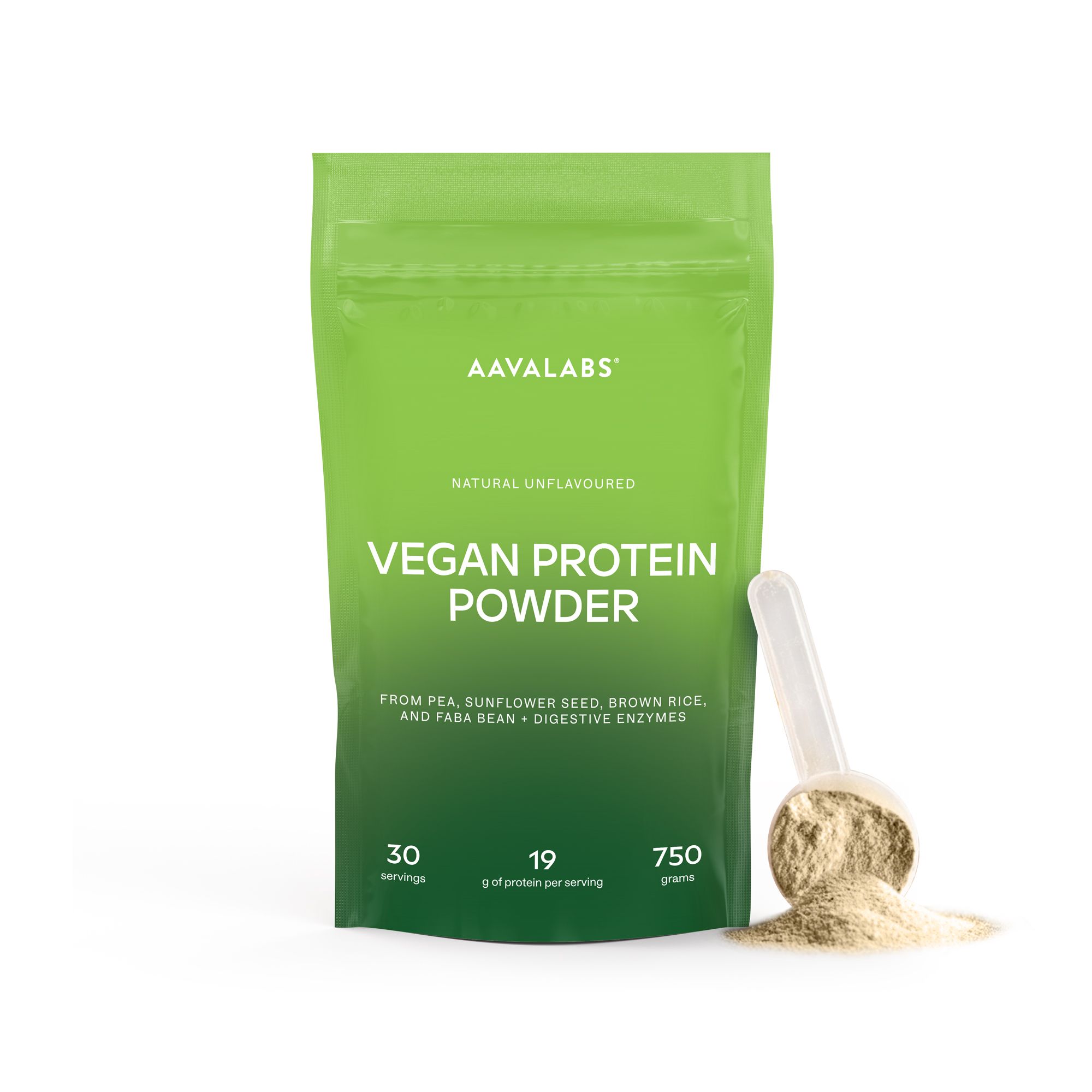 Aavalabs Proteine vegane in polvere | 4 proteine + 5 enzimi | 0 carboidrati e zuccheri
