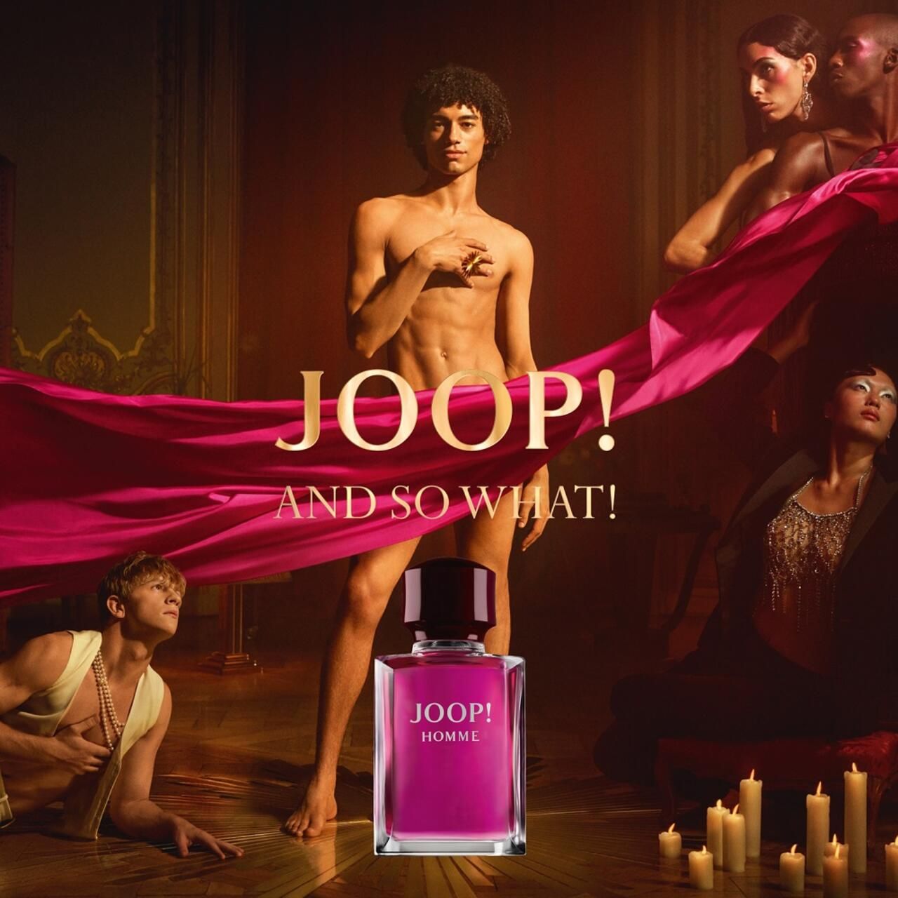 Flacone di profumo JOOP! HOMME Eau de Toilette rosa.