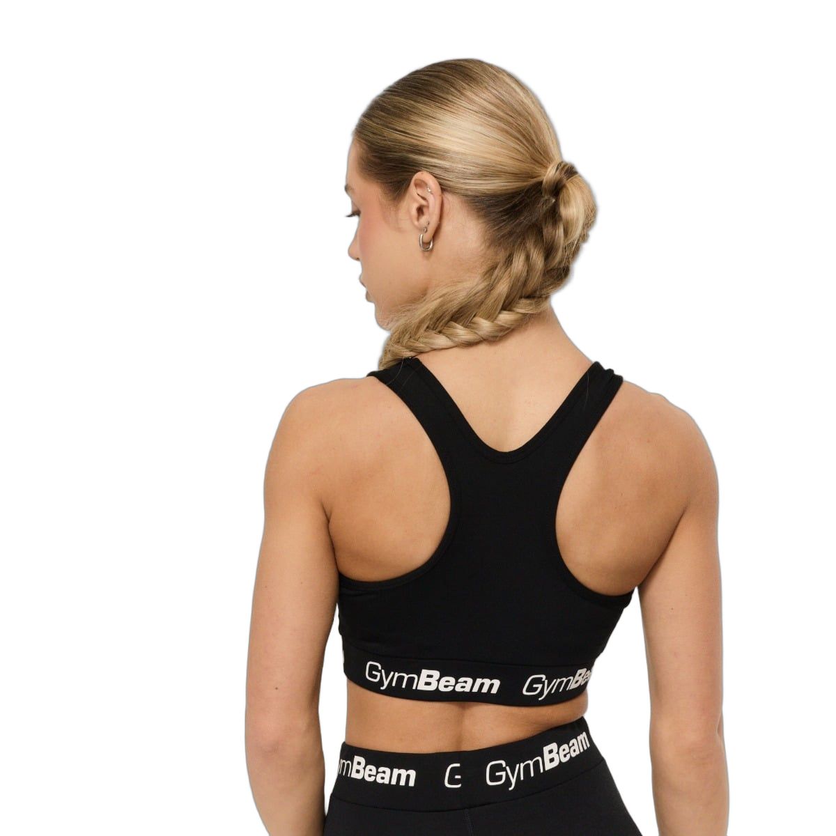 GymBeam Reggiseno sportivo donna senza imbottitura Simple nero