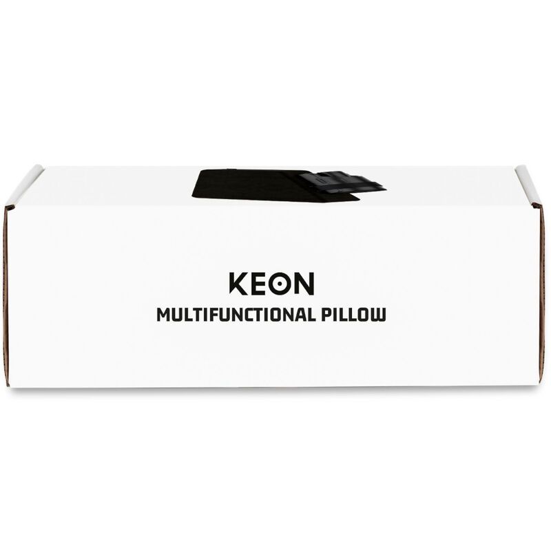 Confezione bianca con testo KEON MULTIFUNCTIONAL PILLOW. Immagine del prodotto in alto.