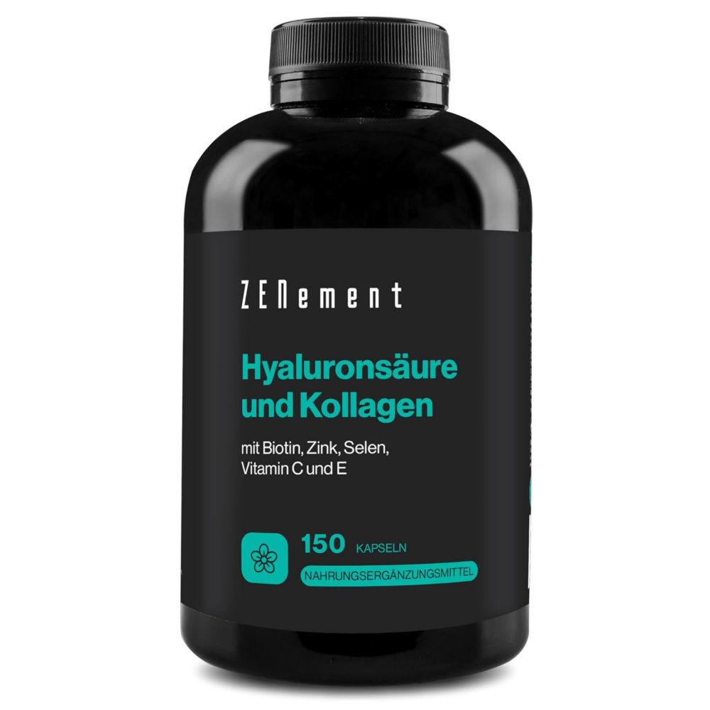 Zenement collagene e acido ialuronico con biotina, zinco e selenio