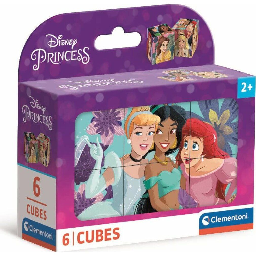 Puzzle a cubo della Principessa Disney 6 pezzi.