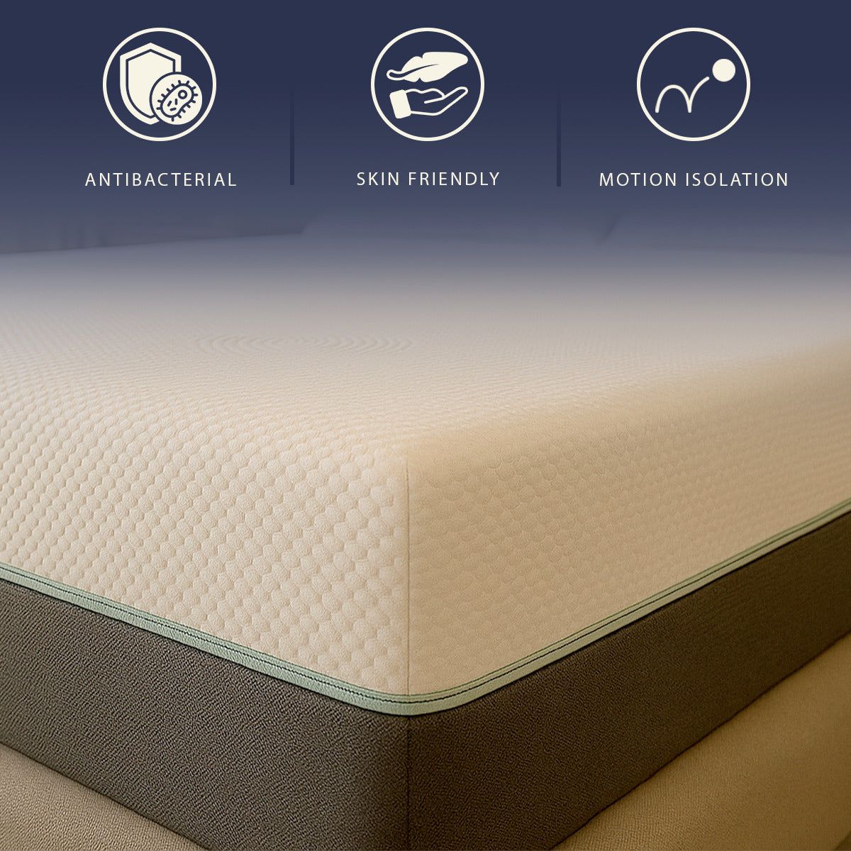 The White Stone Materasso 160x190 Molle e Memory Foam Alto 25 cm