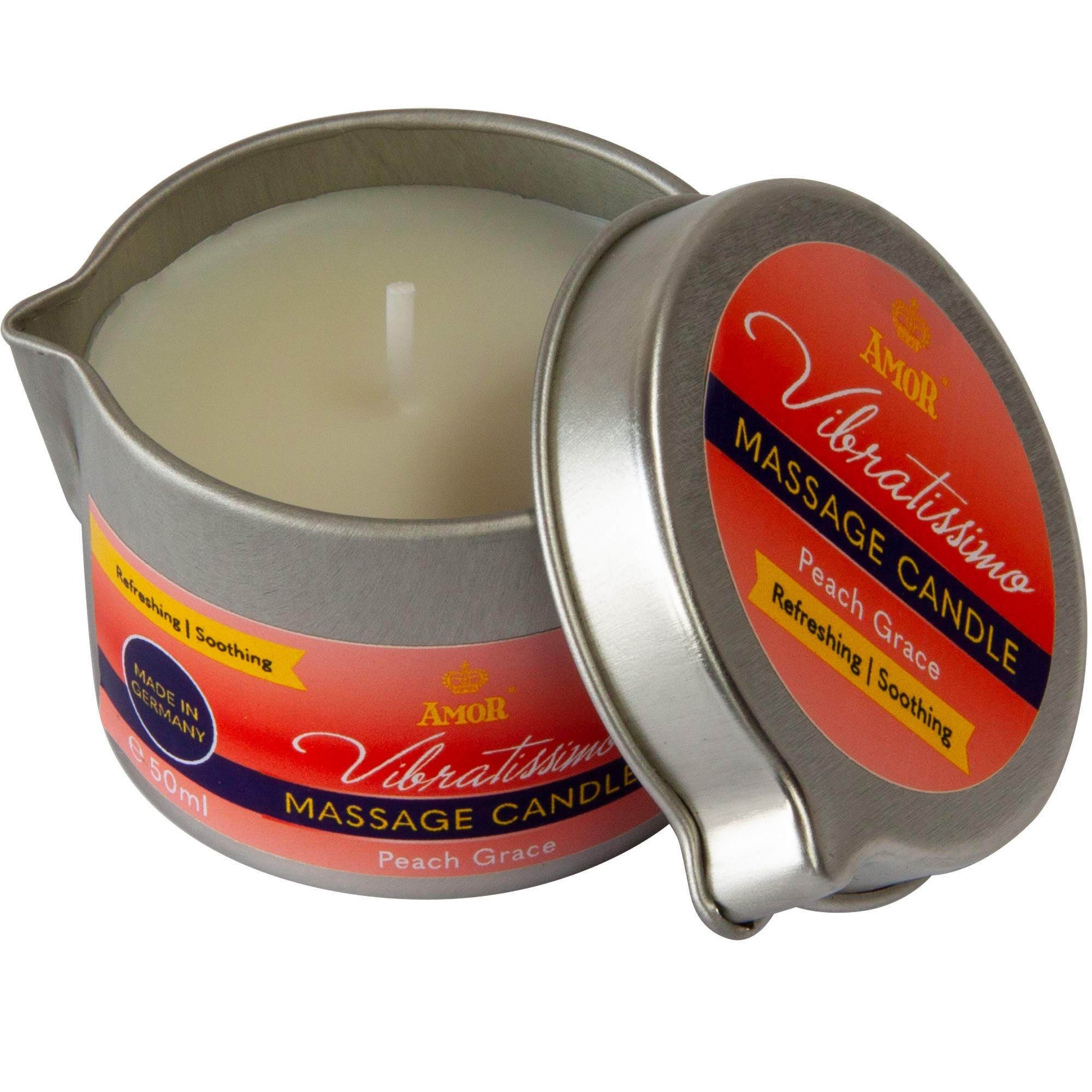 Vibratissimo Candela da Massaggio Peach Grace