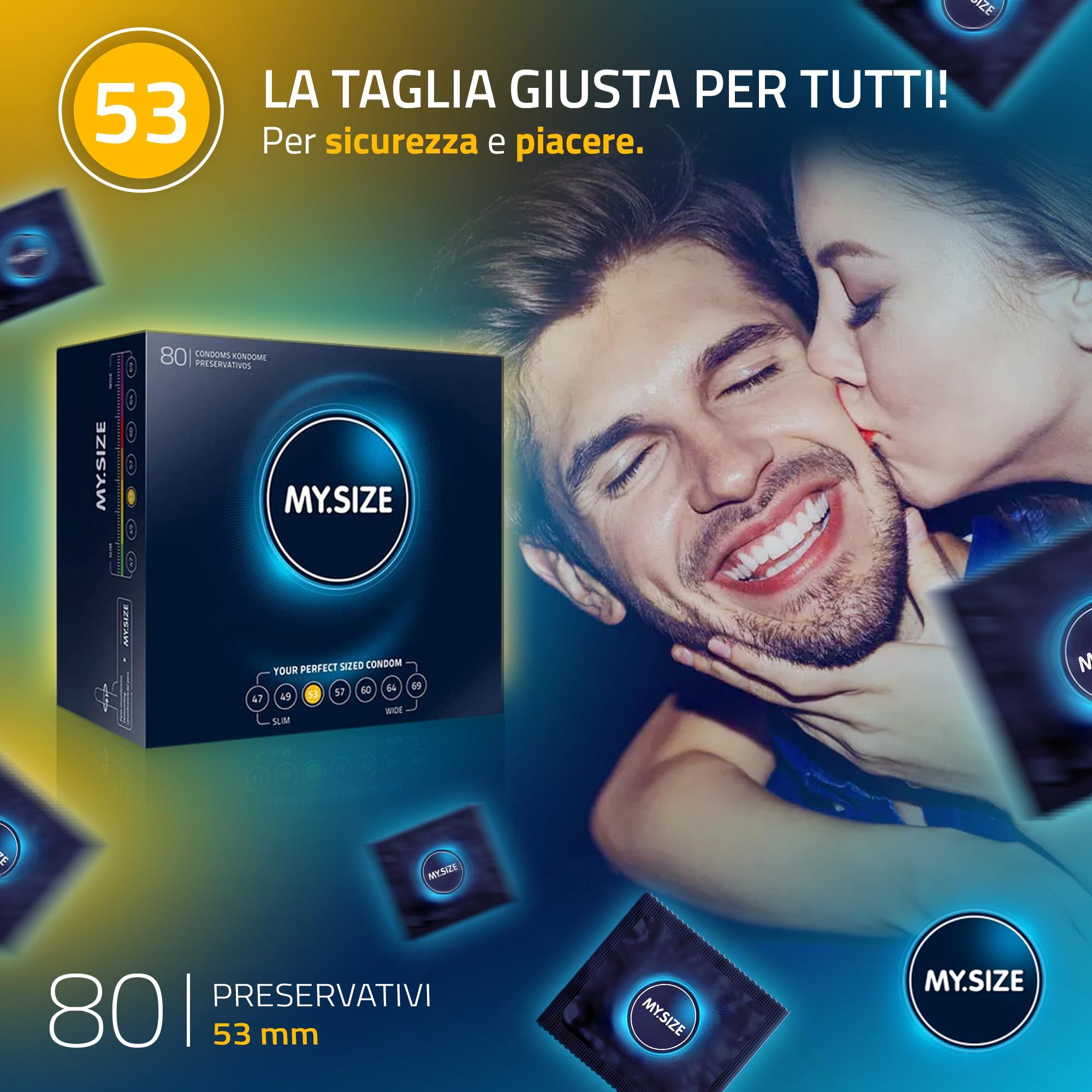 MY.SIZE Classic Preservativi Taglia 3 53mm