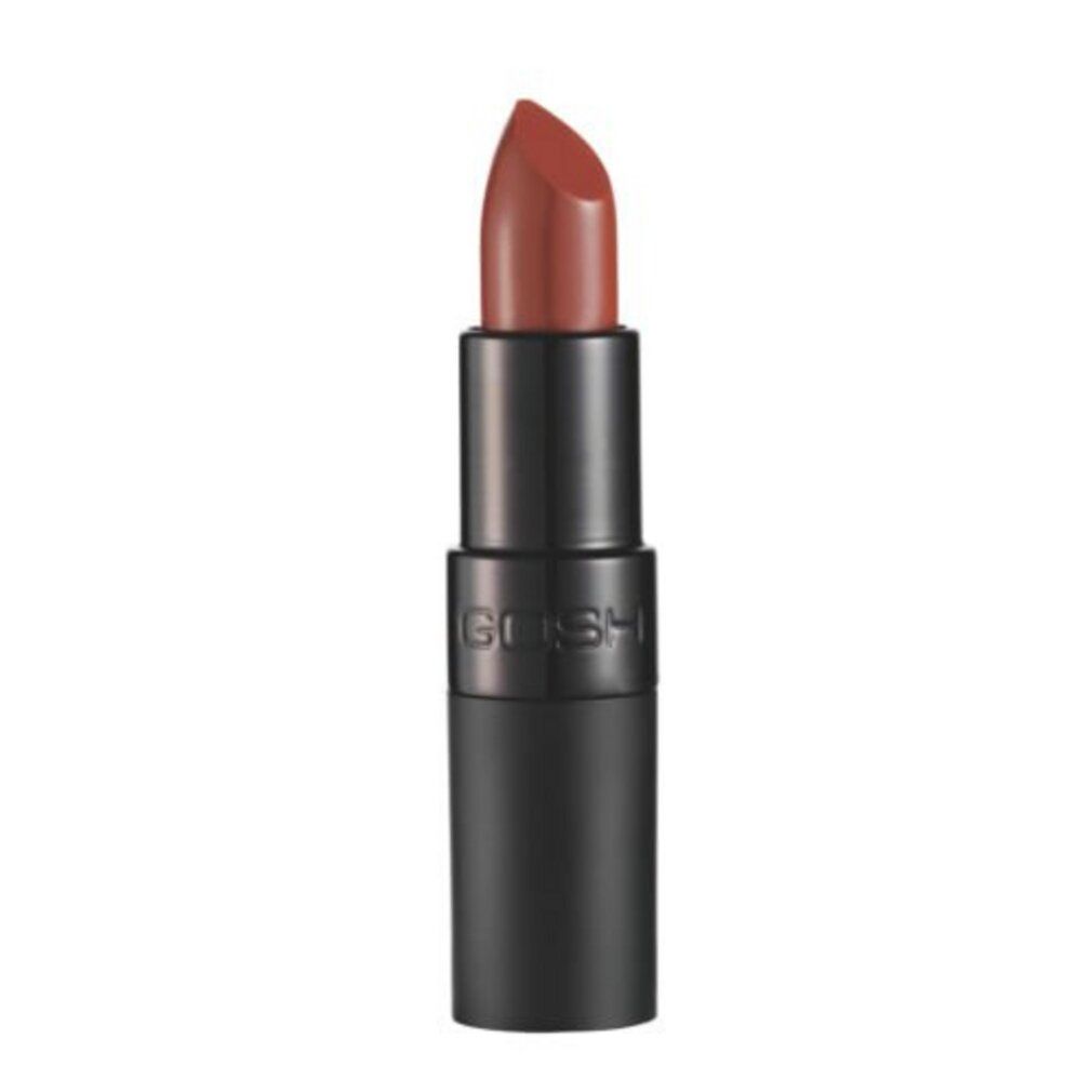 Rossetto Gosh, astuccio nero, tonalità marrone.