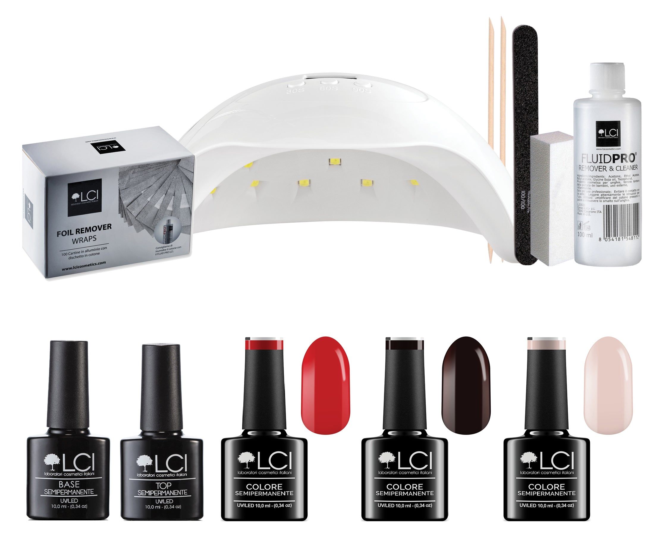 LCI Cosmetics - Kit Semipermanente LCI - 3 Colori - BEST
