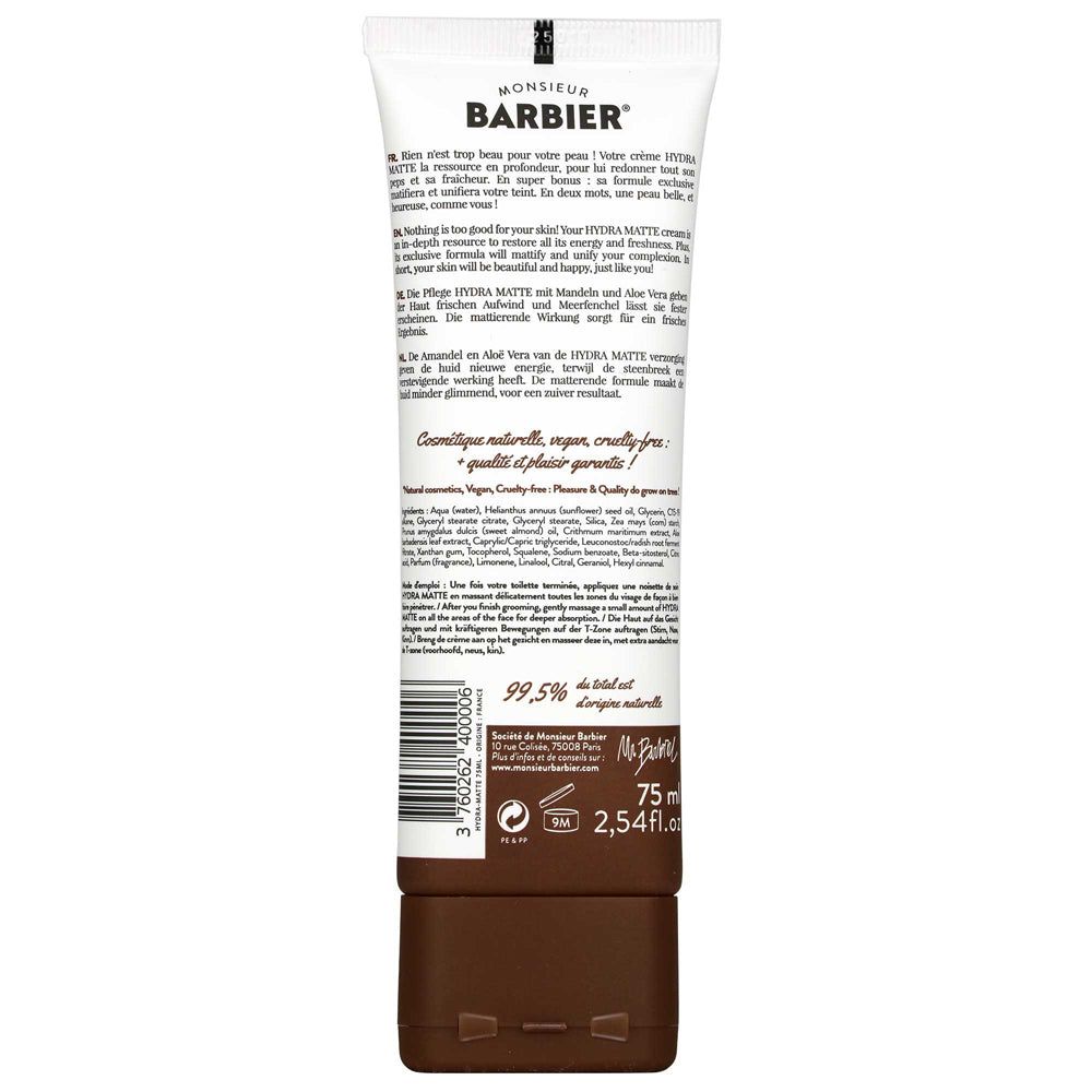 Monsieur BARBIER - Crema idratante e opacizzante per uomo